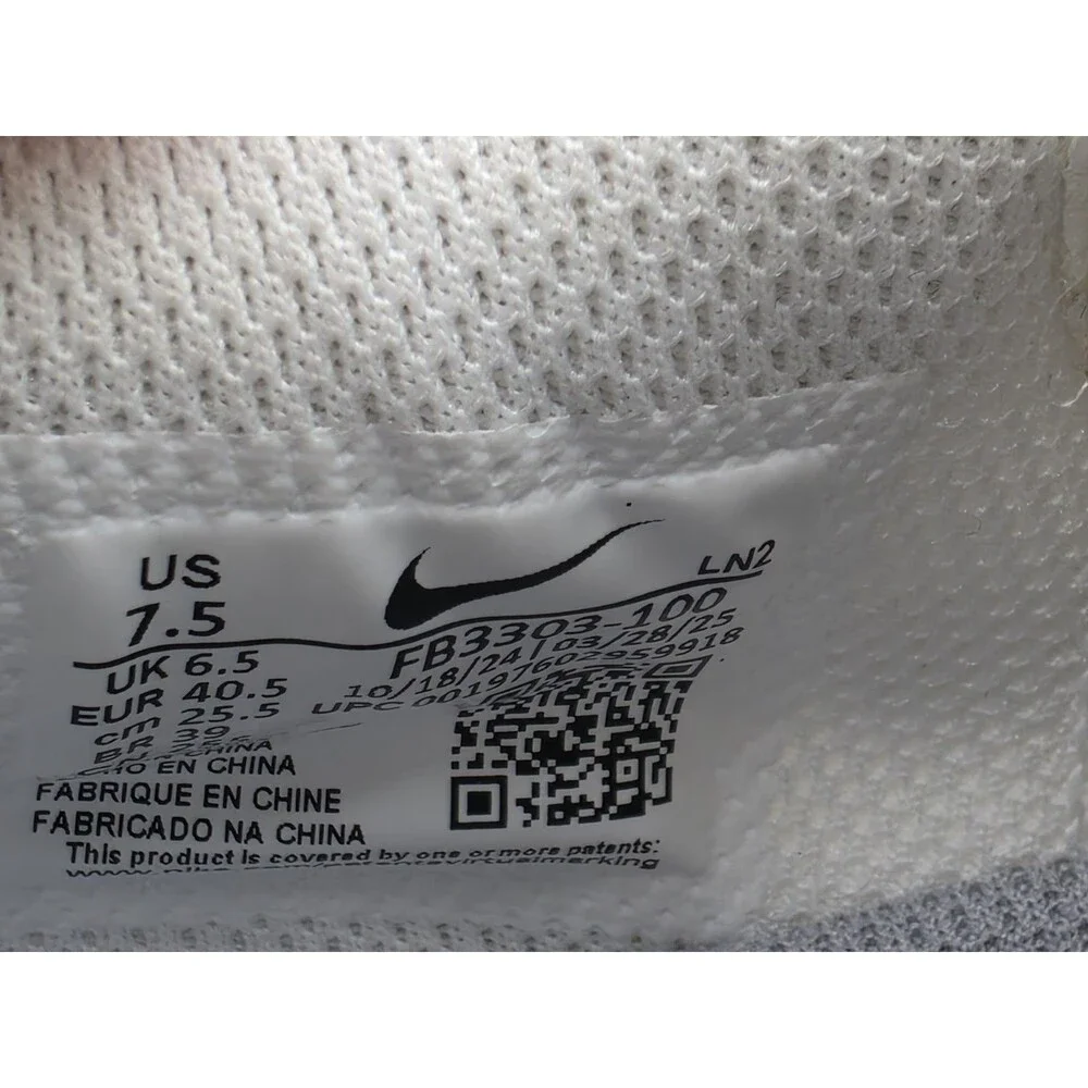 Nike Vapor Speed 3 White Wolf Grey Football Cleats Men's Size 7.5 FB3303-100
